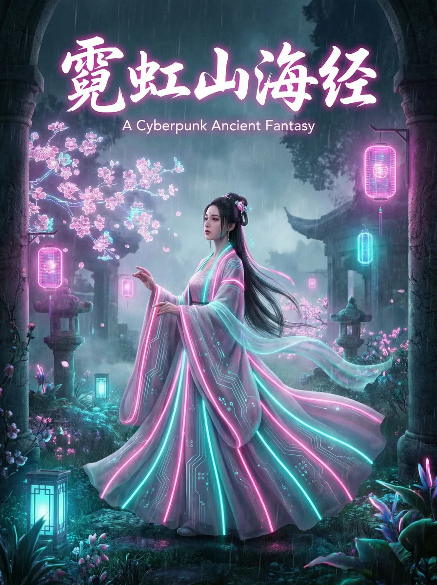 台湾水电工完整版 古风奇缘短剧 - 霓虹山海经海报